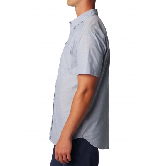 COLUMBIA ΑΝΔΡΙΚΟ ΚΟΝΤΟΜΑΝΙΚΟ ΠΟΥΚΑΜΙΣΟ RAPID RIVERS NOVELTY SHORTSLEEVE SHIRT 1990801-479 BLUE