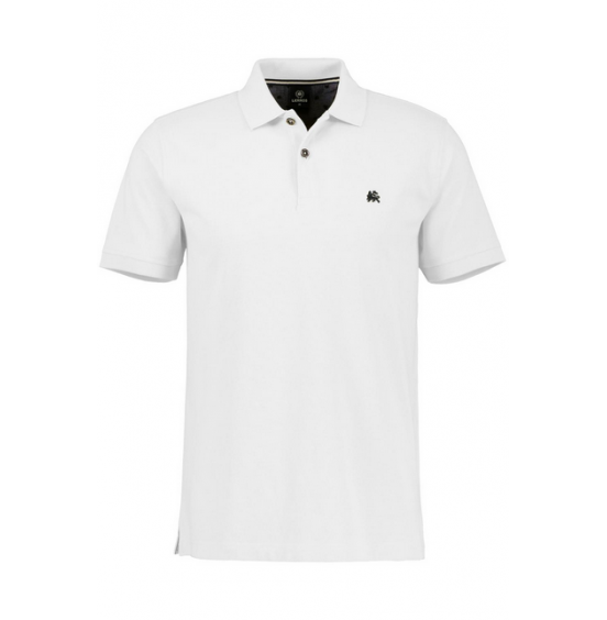 LERROS ΑΝΔΡΙΚΗ ΚΟΝΤΟΜΑΝΙΚΗ POLO ΜΠΛΟΥΖΑ 2003200-100 WHITE