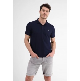 LERROS ΑΝΔΡΙΚΗ ΚΟΝΤΟΜΑΝΙΚΗ POLO ΜΠΛΟΥΖΑ 2003200-480 NIGHT BLUE