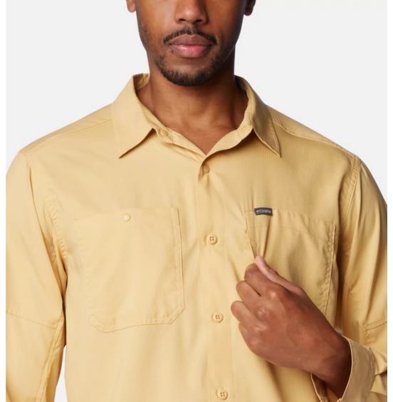 COLUMBIA ΑΝΔΡΙΚΟ ΠΟΥΚΑΜΙΣΟ SILVER RIDGE UTILITY LITE LONGSLEEVE 2012932-292 UPF40 YELLOW