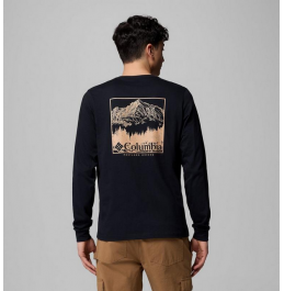 COLUMBIA M LONGSLEEVE CSC SEASONAL LOGO TEE 2013545-007 BLACK