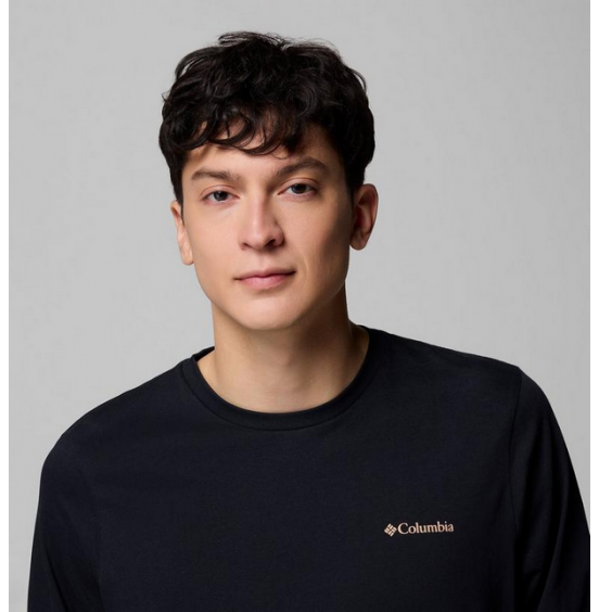 COLUMBIA M LONGSLEEVE CSC SEASONAL LOGO TEE 2013545-007 BLACK