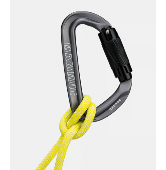 MAMMUT SENDER SCREWGATE CARABINER EQUIPMENT 2040-02450-1602 GREY