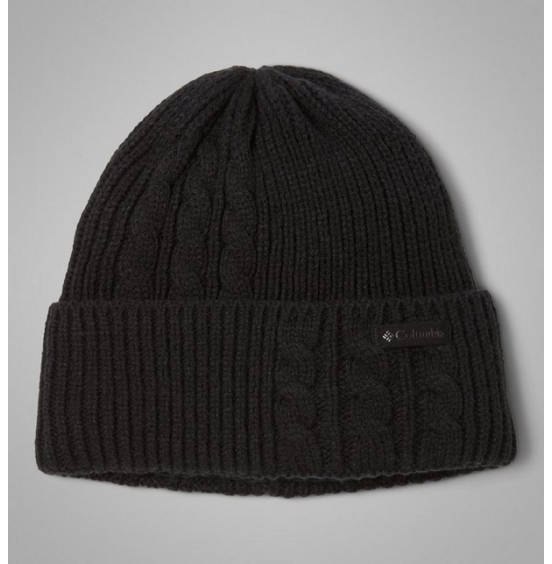 COLUMBIA W ΣΚΟΥΦΟΣ AGATE PASS CABLE KNIT BEANIE 2053181-010 BLACK