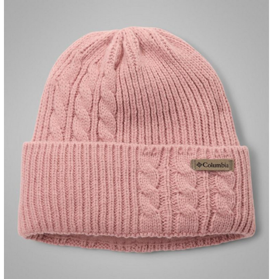 COLUMBIA W ΣΚΟΥΦΟΣ AGATE PASS CABLE KNIT BEANIE 2053181-659 PINK