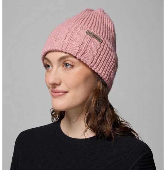 COLUMBIA W ΣΚΟΥΦΟΣ AGATE PASS CABLE KNIT BEANIE 2053181-659 PINK