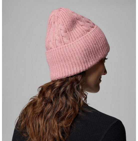 COLUMBIA W ΣΚΟΥΦΟΣ AGATE PASS CABLE KNIT BEANIE 2053181-659 PINK
