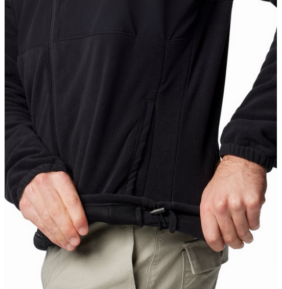 COLUMBIA M SAGE PEAK FULL ZIP FLEECE 2095781-010 BLACK