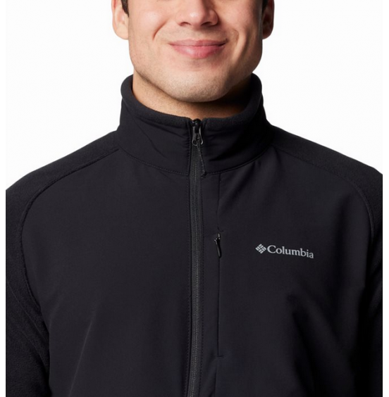 COLUMBIA M SAGE PEAK FULL ZIP FLEECE 2095781-010 BLACK