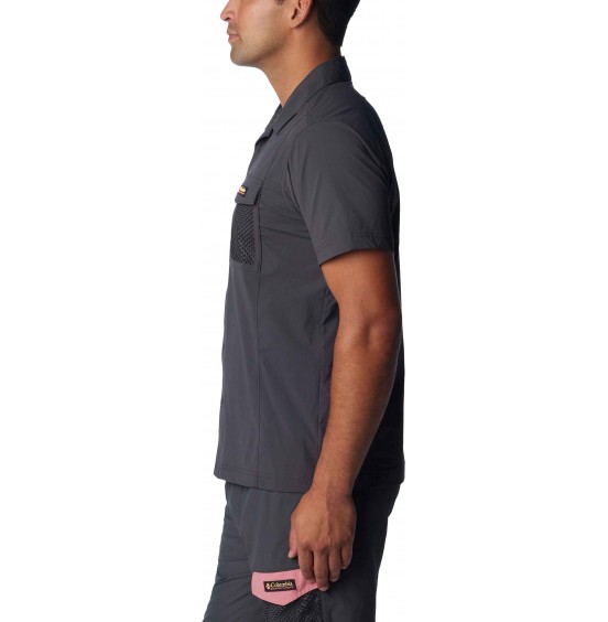 COLUMBIA ΑΝΔΡΙΚΟ ΠΟΥΚΑΜΙΣΟ PAINTED PEAK WOVEN SHORTSLEEVE 2074541-011 ASPHALT GREY