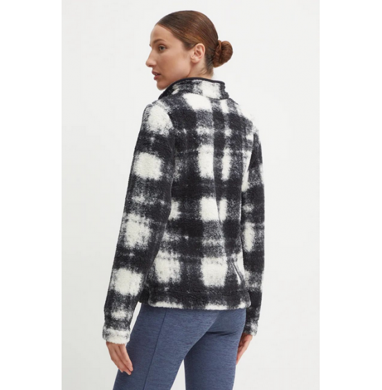 COLUMBIA W WEST BENT 1/4 ZIP II 2085734-191 BLACK WHITE