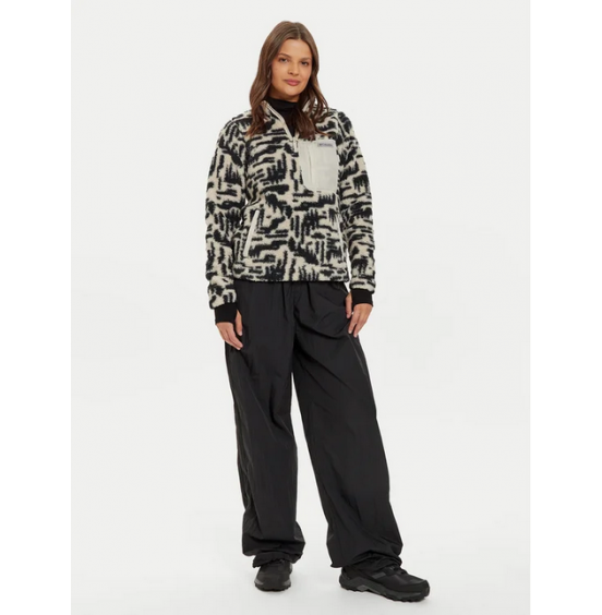 COLUMBIA W WEST BENT 1/4 ZIP II 2085734-278 BLACK WHITE