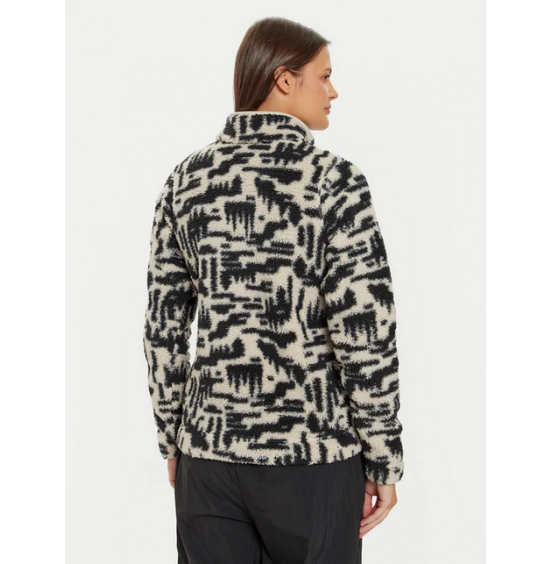 COLUMBIA W WEST BENT 1/4 ZIP II 2085734-278 BLACK WHITE