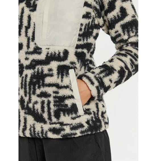 COLUMBIA W WEST BENT 1/4 ZIP II 2085734-278 BLACK WHITE