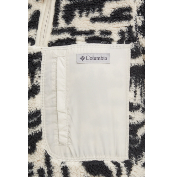 COLUMBIA W WEST BENT 1/4 ZIP II 2085734-278 BLACK WHITE