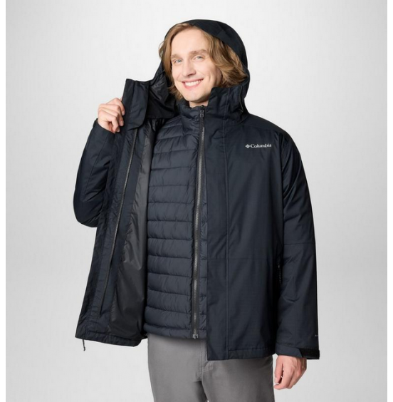 COLUMBIA M POINT PARK INTERCHANGE JACKET 3in1 2090342-010 BLACK