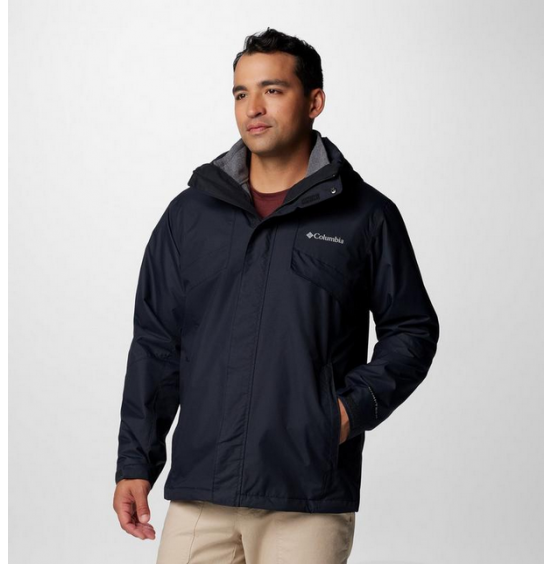 COLUMBIA M BUGABOO III FLEECE INTERCHANGE JACKET 3in1 2096904-010 BLACK