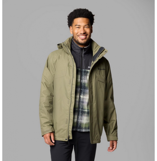 COLUMBIA M BUGABOO III FLEECE INTERCHANGE JACKET 2096904-397 STONE GREEN