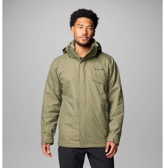 COLUMBIA M BUGABOO III FLEECE INTERCHANGE JACKET 2096904-397 STONE GREEN