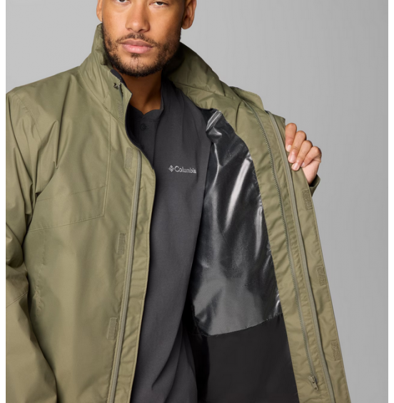 COLUMBIA M BUGABOO III FLEECE INTERCHANGE JACKET 2096904-397 STONE GREEN