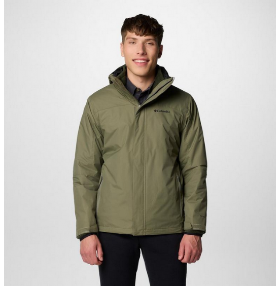 COLUMBIA M TUNNEL FALLS II INTERCHANGE JACKET 3in1 2096924-397 STONE GREEN
