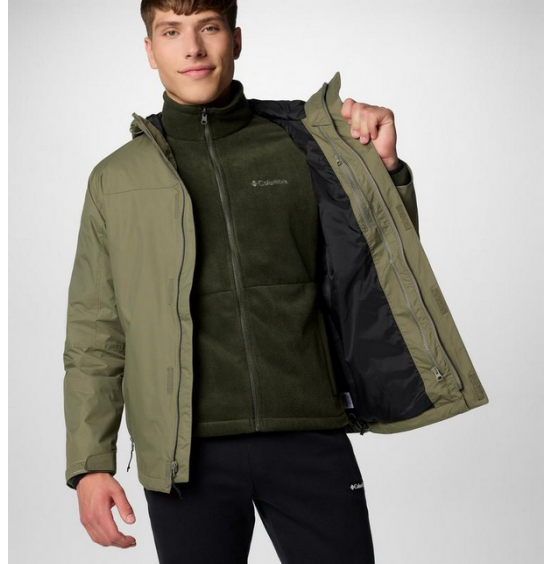COLUMBIA M TUNNEL FALLS II INTERCHANGE JACKET 3in1 2096924-397 STONE GREEN