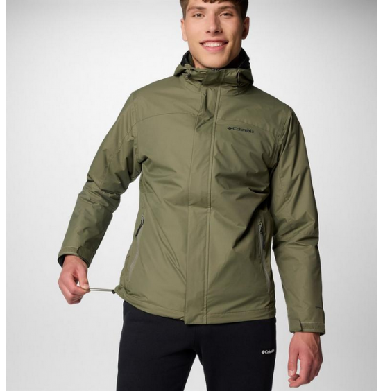 COLUMBIA M TUNNEL FALLS II INTERCHANGE JACKET 3in1 2096924-397 STONE GREEN
