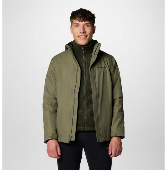 COLUMBIA M TUNNEL FALLS II INTERCHANGE JACKET 3in1 2096924-397 STONE GREEN