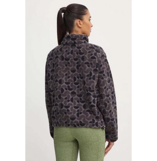 COLUMBIA W HELVETIA II PRINTED CROPPED HALF SNAP 2098501-010 BLACK