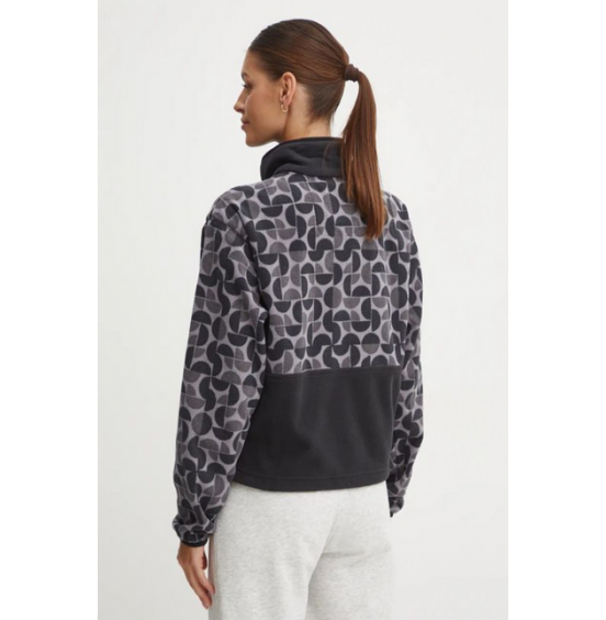 COLUMBIA W BACKBOWL II PRINTED FULL ZIP FLEECE 2098513-010 BLACK