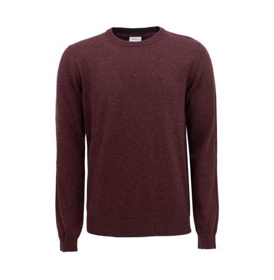 GNIOUS ΑΝΤΡΙΚΟ ΜΑΚΡΥΜΑΝΙΚΟ ΠΟΥΛΟΒΕΡ PLUM MIX 21-300246-8513
