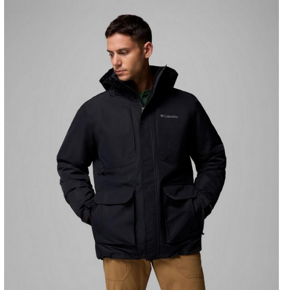 COLUMBIA M LANDROMER SHIRT JACKET INTERCHANGE 3in1 2134351-010 BLACK