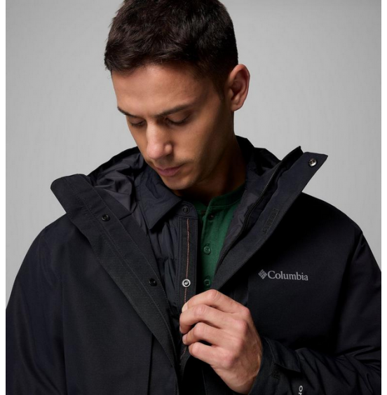 COLUMBIA M LANDROMER SHIRT JACKET INTERCHANGE 3in1 2134351-010 BLACK