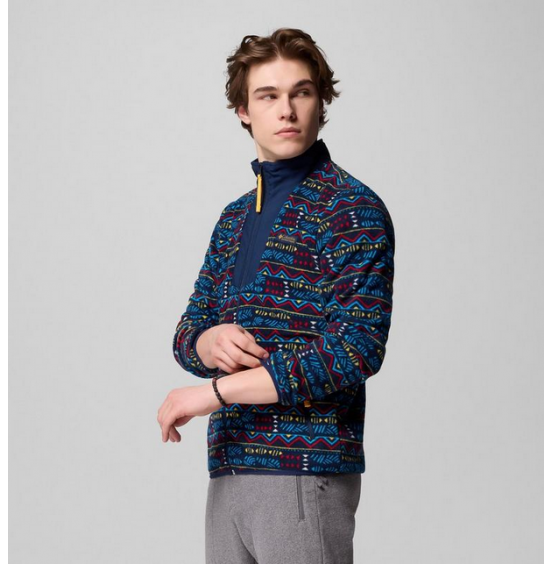 COLUMBIA M SEQUOIA GROVE PRINTED FULL ZIP 2135511-464 NAVY HORIZONS