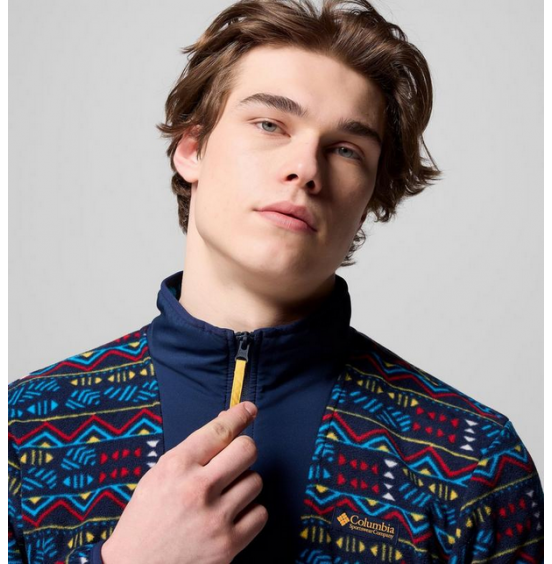 COLUMBIA M SEQUOIA GROVE PRINTED FULL ZIP 2135511-464 NAVY HORIZONS