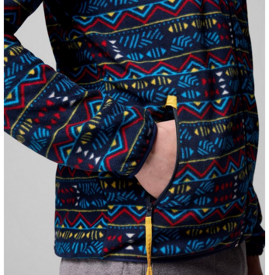 COLUMBIA M SEQUOIA GROVE PRINTED FULL ZIP 2135511-464 NAVY HORIZONS