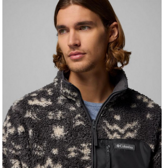 COLUMBIA M WINTER PASS REVERSIBLE FLEECE FULL ZIP 2135651-011 SHARK