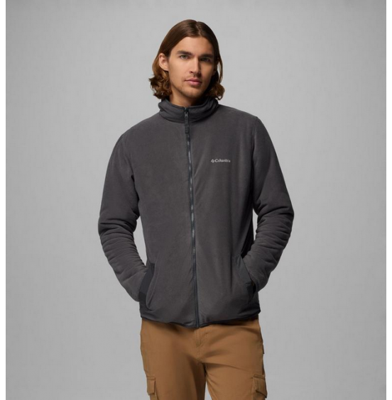 COLUMBIA M WINTER PASS REVERSIBLE FLEECE FULL ZIP 2135651-011 SHARK