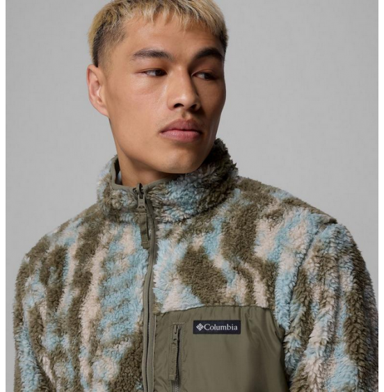 COLUMBIA M WINTER PASS REVERSIBLE FLEECE FULL ZIP 2135651-397 STONE GREEN