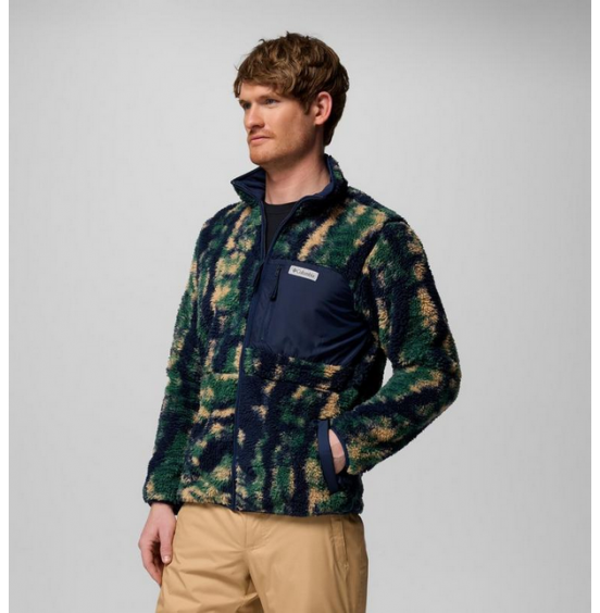 COLUMBIA M WINTER PASS REVERSIBLE FLEECE FULL ZIP 2135651-464 NAVY