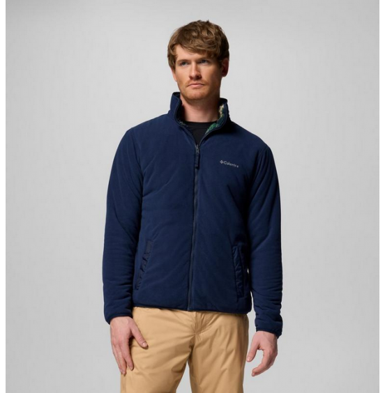 COLUMBIA M WINTER PASS REVERSIBLE FLEECE FULL ZIP 2135651-464 NAVY