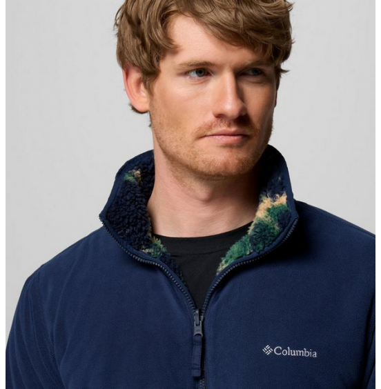 COLUMBIA M WINTER PASS REVERSIBLE FLEECE FULL ZIP 2135651-464 NAVY