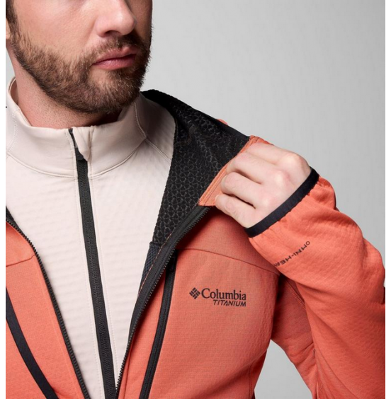 COLUMBIA M ΤΕΧΝΙΚΗ ΖΑΚΕΤΑ ARCTIC CREST BONDED FULL ZIP 2137021-864 ORANGE