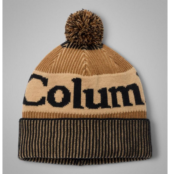 COLUMBIA UNISEX ΣΚΟΥΦΟΣ POLAR POWDER III BEANIE 2137291-011 BLACK CAMEL BROWN