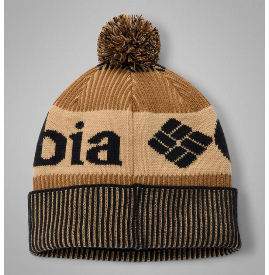 COLUMBIA UNISEX ΣΚΟΥΦΟΣ POLAR POWDER III BEANIE 2137291-011 BLACK CAMEL BROWN