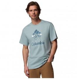 COLUMBIA CSC SEASONAL GRAPHIC TEE ΑΝΔΡΙΚΟ T-SHIRT 2155031-461 LIGHT BLUE
