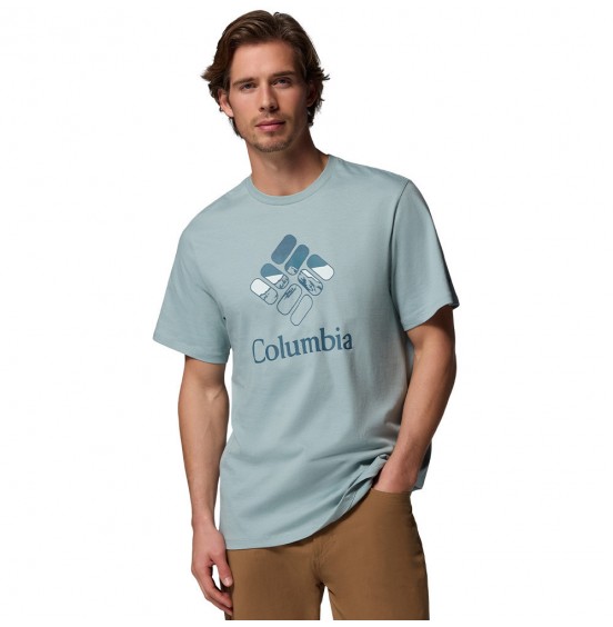 COLUMBIA CSC SEASONAL GRAPHIC TEE ΑΝΔΡΙΚΟ T-SHIRT 2155031-461 LIGHT BLUE