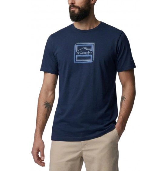 COLUMBIA CSC SEASONAL GRAPHIC TEE ΑΝΔΡΙΚΟ T-SHIRT 2155031-464 COLLEGIATE NAVY