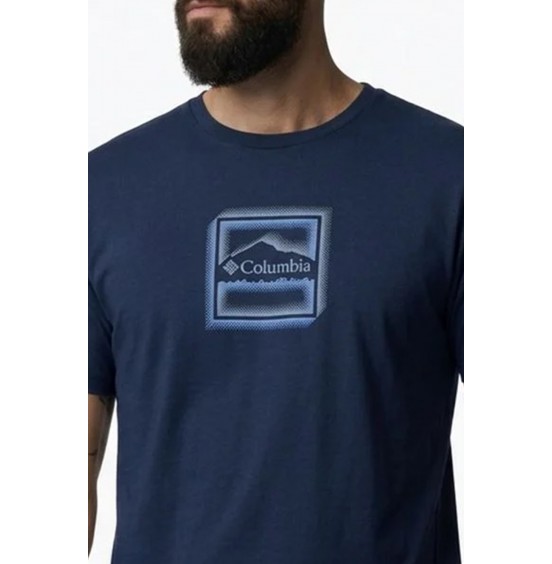 COLUMBIA CSC SEASONAL GRAPHIC TEE ΑΝΔΡΙΚΟ T-SHIRT 2155031-464 COLLEGIATE NAVY