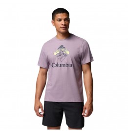 COLUMBIA CSC SEASONAL GRAPHIC TEE ΑΝΔΡΙΚΟ T-SHIRT 2155031-554 SHALE PURPLE